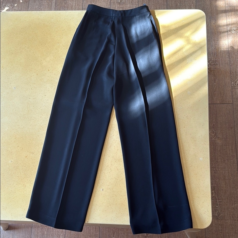 Elegant Black Wide-Leg Trousers